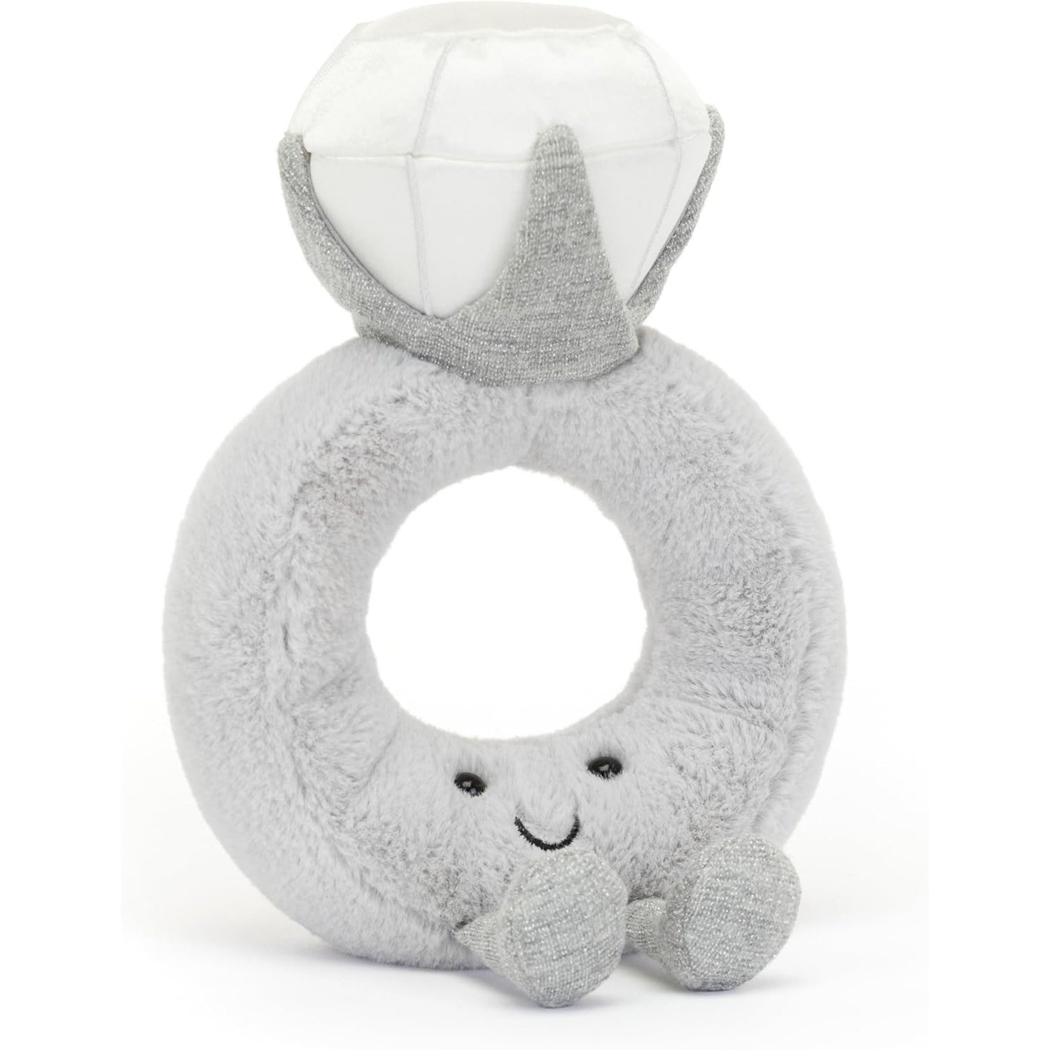 Jellycat Amuseables Diamond Ring Soft Stuffed Plush 16cm 6.29inches