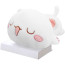 White Closed Eye Cat Plush Toy 60cm 23.6inches