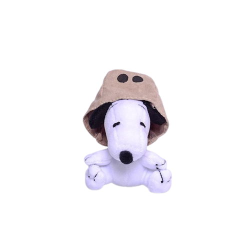 Snoopy With Paper Bag From Peanuts Plush Toy