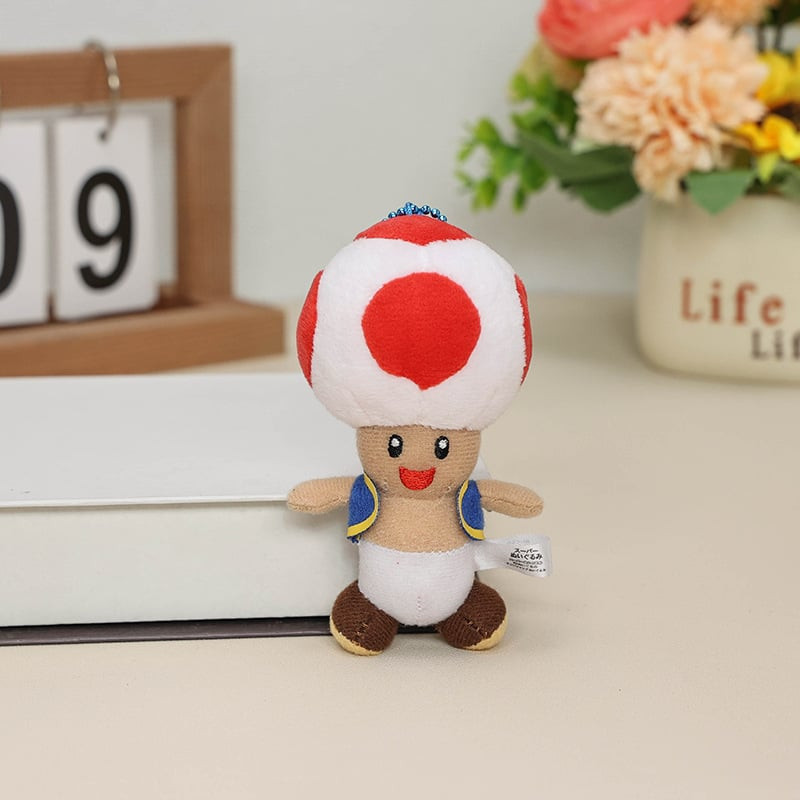 Nintendo Official Super Mario Toad Plush Toy - 11cm 0.39inches