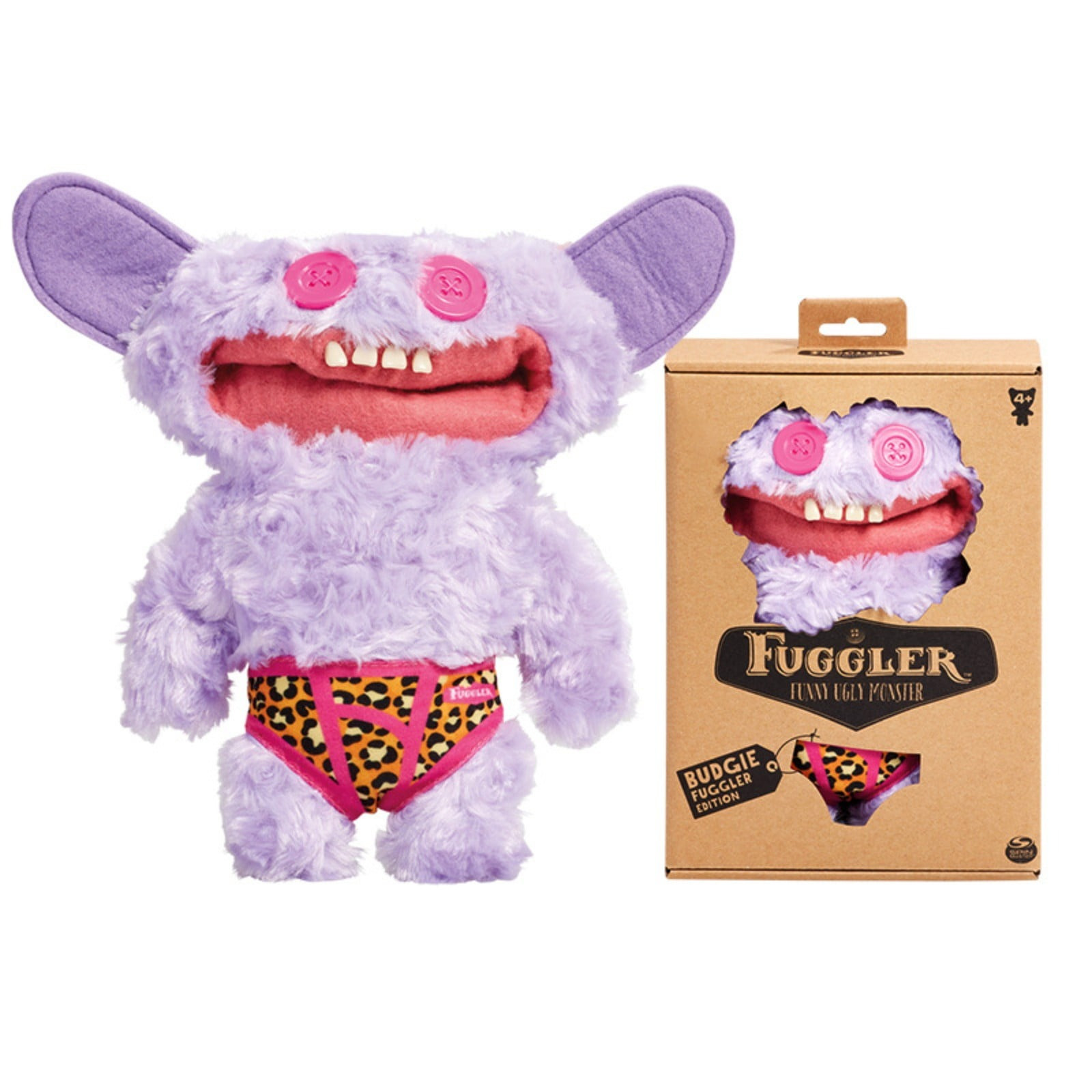 Zuru Fuggler Budgie Edition Grin Grin Purple Underwear Plush Toy 22cm 8.6inches