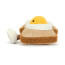 Jellycat Amuseables Egglantine Egg On Toast Soft Stuffed Plush 10cm 3.93inches