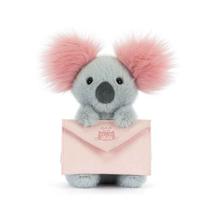 Jellycat Koala With Message Soft Stuffed Plush 20cm 7.8inches