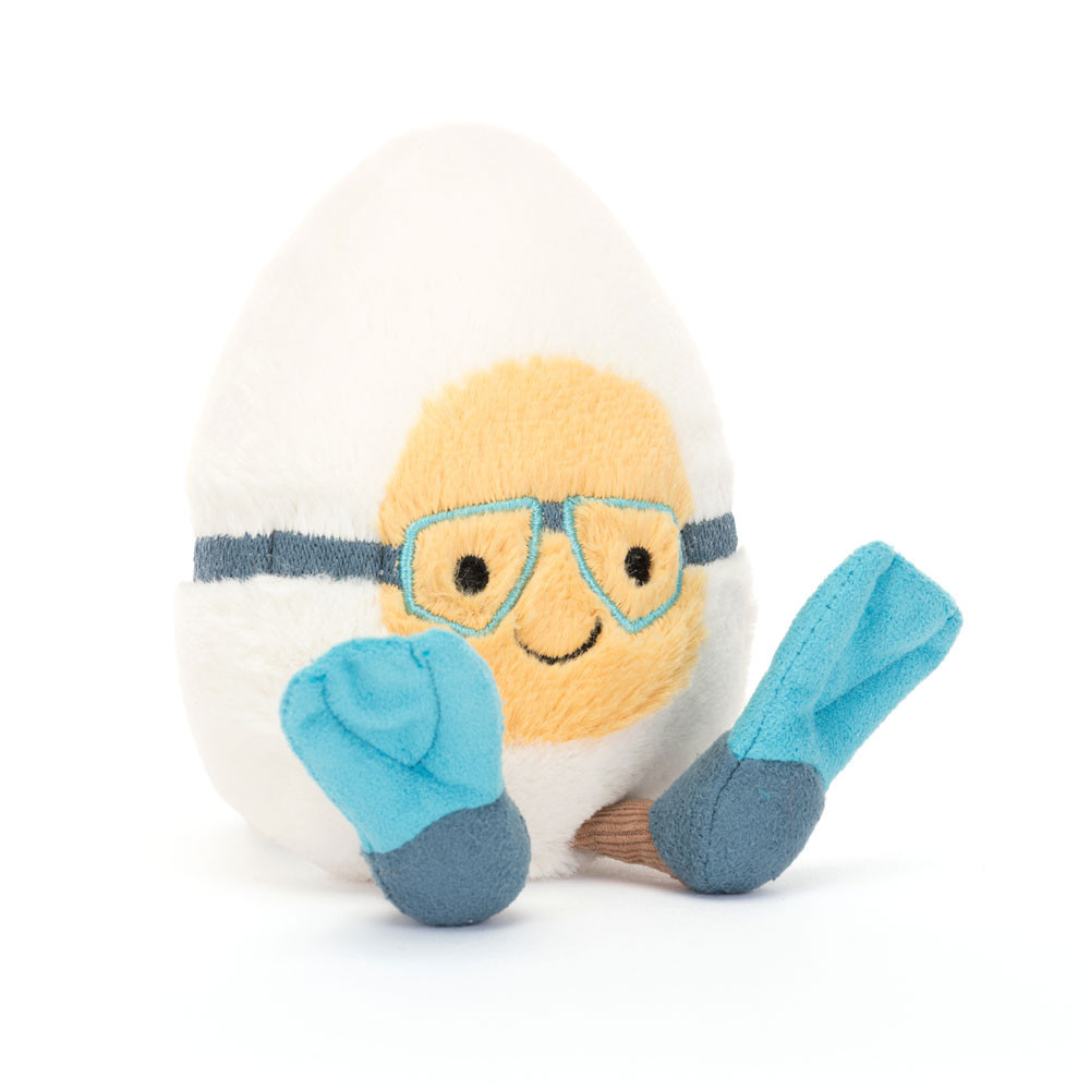 Jellycat Amuseables Boiled Egg Scuba Outfit Soft Stuffed Plush 14cm 5.5inches