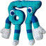 Steal A Brainrot 67 Blue Plush Toy 25cm 10inches