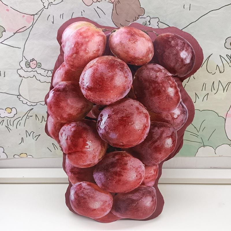 Realistic Fruit Plush Pillow 45cm 17.72inches Grapes