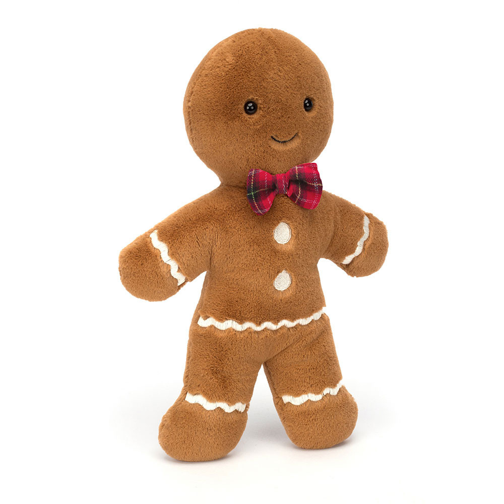Jellycat Jolly Gingerbread Fred Soft Stuffed Plush 20cm 7.8inches