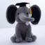 Graduation Elephant Soft Stuffed Plush 25cm 10inches Grey