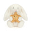 Jellycat Cream Bunny with Star Soft Stuffed Plush 31cm 12.2inches