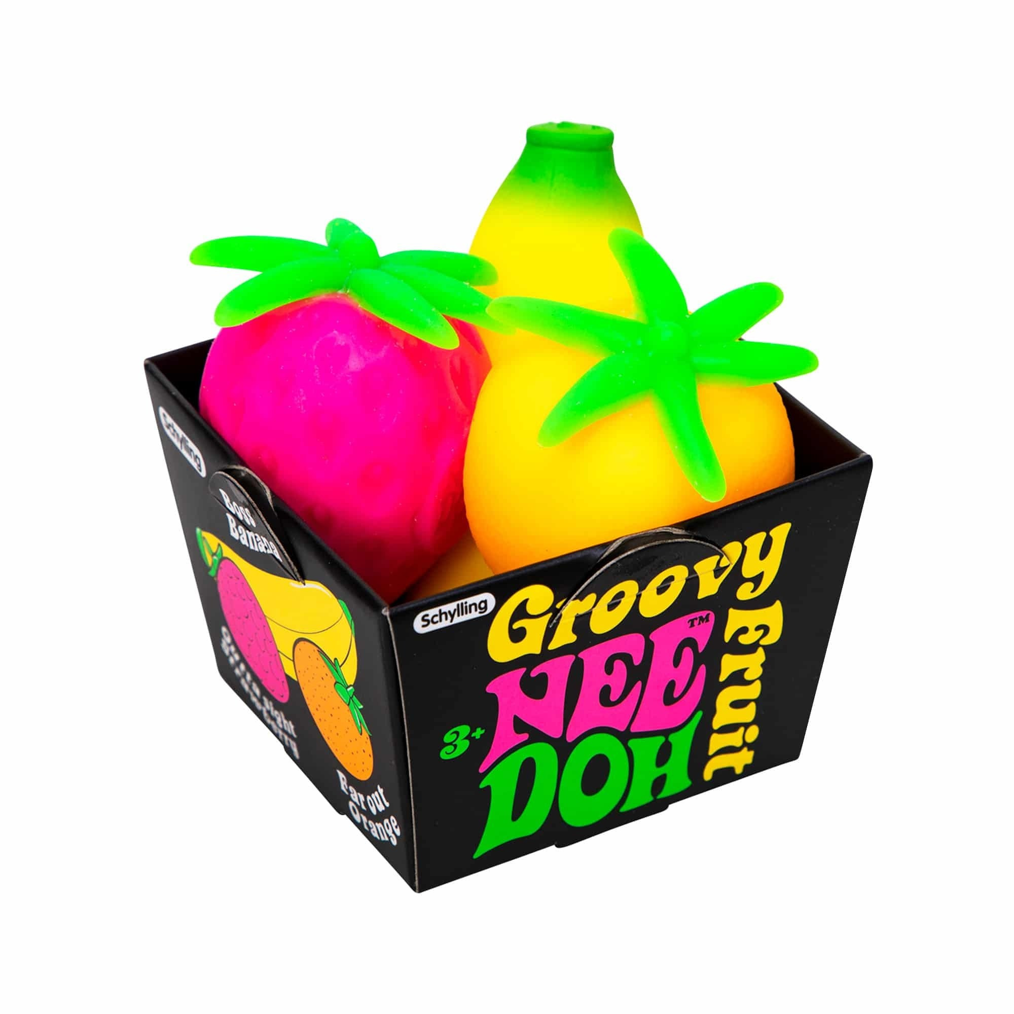 NeeDoh Groovy Fruit Sensory Squeeze Toy Set 7.62cm 3inches