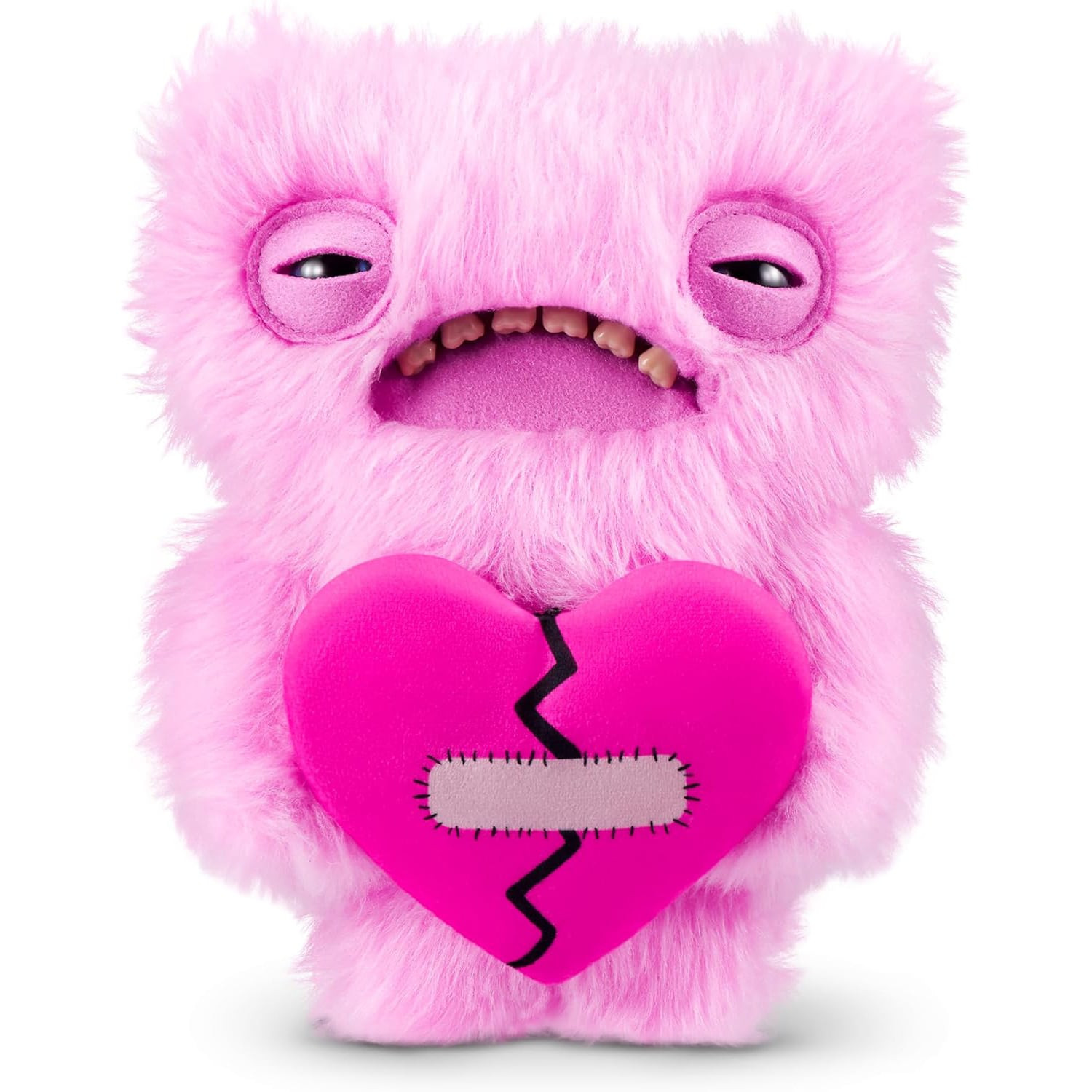 Fuggler Love Fugg Valentine's Day Plush Toy Wide Eyed Weirdo Pink 22cm 8.65inches