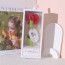 Knitted Carnation Flower With LED Mother's Day Graduation Gift In Clear Box 27cm 10.62inches Pink Red Purple