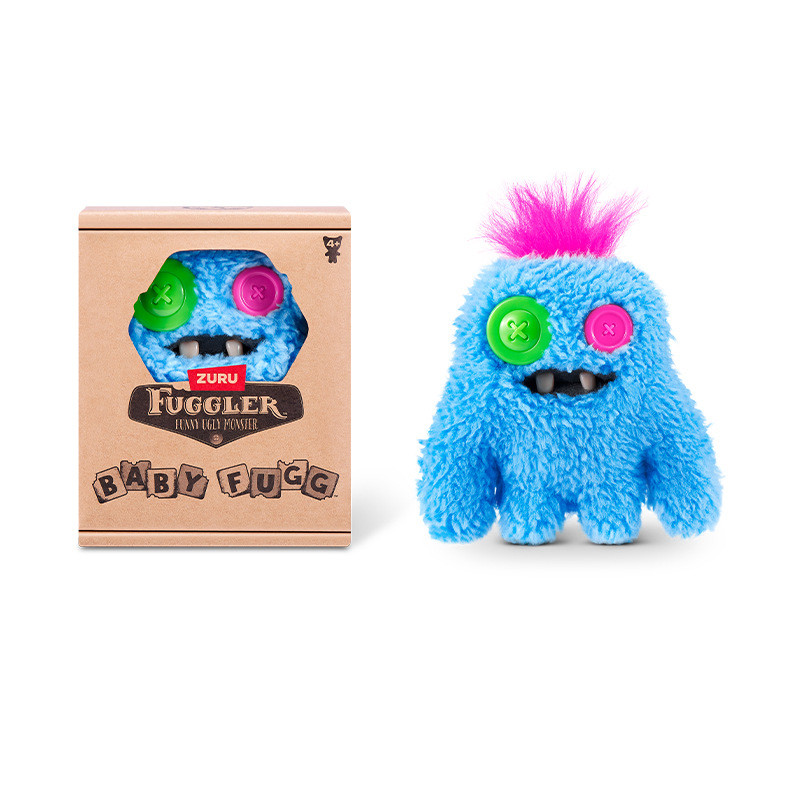 Zuru Fuggler Baby Fugg Sasquoosh Blue Plush Toy 10cm 4inches