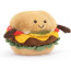 Jellycat Amuseables Burger Soft Stuffed Plush 16cm 6.29inches