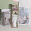 Rose Flower Bouquet Multi Color Mother's Day Graduation Gift In Clear Box 32cm 12.6inches Pink Capuccino Cream Purple